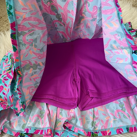 {Lilly Pulitzer} Luxletic® Annora Skort in Multi Seaweed Samba - Women’s Medium - Picture 7 of 15